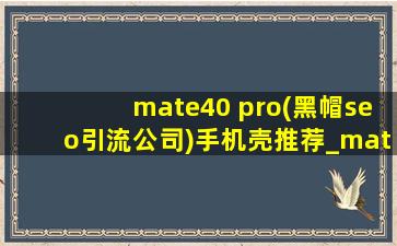 mate40 pro(黑帽seo引流公司)手机壳推荐_mate40 pro(黑帽seo引流公司)手机壳